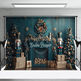 Lofaris Grün Kranz Drinnen Weihnachten Zimmer Foto Hintergrund